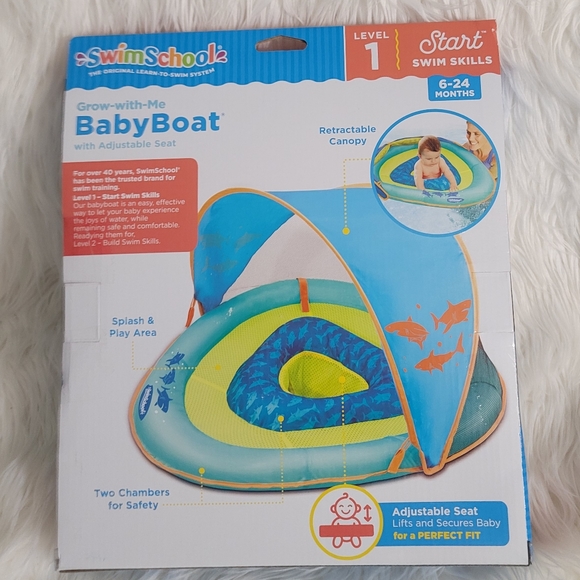 Swimschool Grow With Me Level 1 Baby Boat With Adjustable Seat - Picture 4 of 4